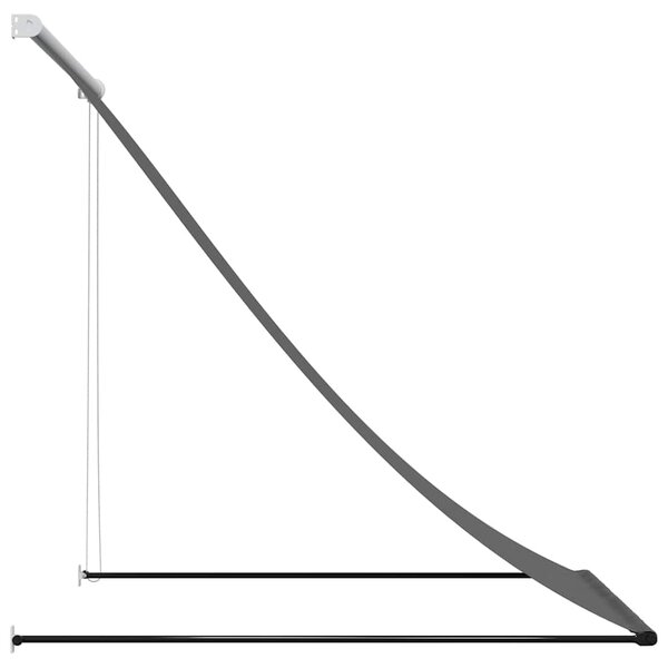 Tenda na uvlačenje antracit 150 x 150 cm od tkanine i čelika - Antracitno siva / 150 x 150 cm