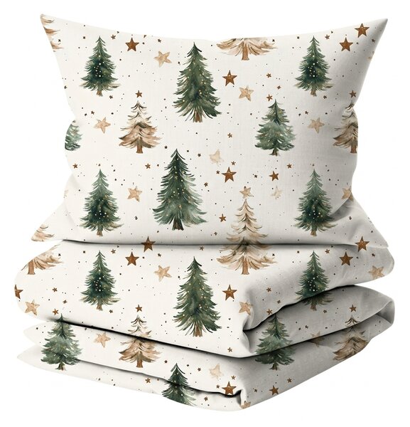 Pamučna posteljina CHRISTMAS FOREST u boji Dimenzije posteljine: 70 x 90 cm | 140 x 200 cm