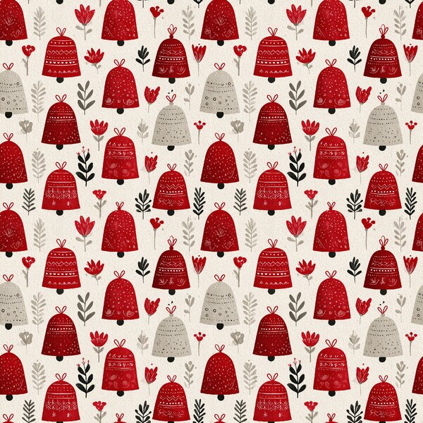 Pamučna posteljina CHRISTMAS BELLS šarena Dimenzije posteljine: 70 x 90 cm | 140 x 200 cm