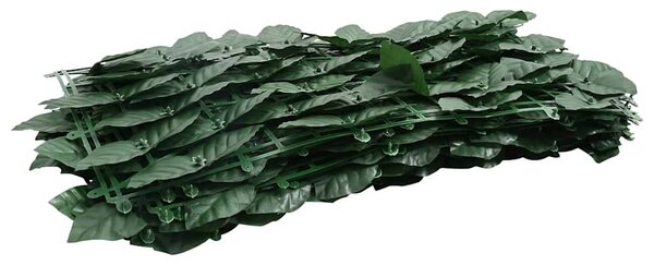 Balkonski zastor s tamnozelenim lišćem 500 x 100 cm - Zelena / 500 x 100 cm