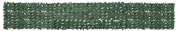 Balkonski zastor s tamnozelenim lišćem 500 x 75 cm - Zelena / 500 x 75 cm