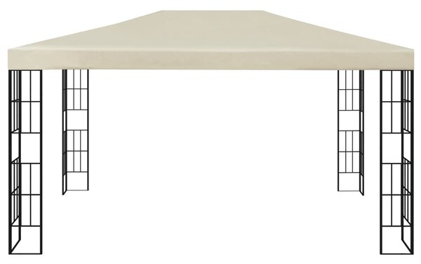 Sjenica s LED svjetlosnim trakama 3 x 4 m krem - Krema / 3 x 4 m