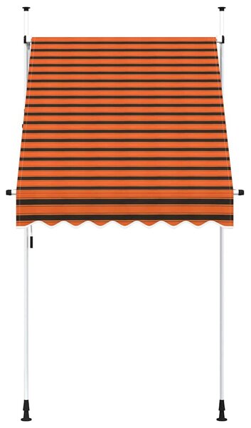 Tenda na ručno uvlačenje 150 cm narančasto-smeđa - Šarena / N/A
