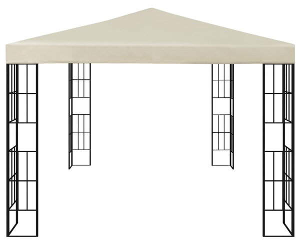 Sjenica s LED svjetlosnim trakama 3 x 4 m krem - Krema / 3 x 4 m