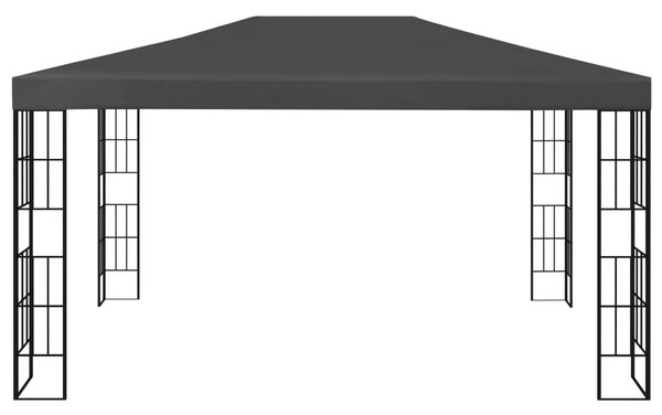 Sjenica s LED svjetlosnim trakama 3 x 4 m antracit - Antracitno siva / N/A