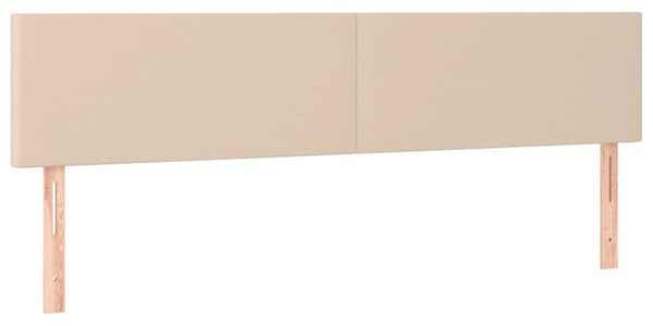 Krevet box spring s madracem cappuccino 200x200cm umjetna koža - Smeđa / 200 x 200 cm