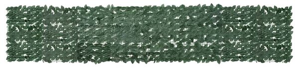 Balkonski zastor s tamnozelenim lišćem 400 x 75 cm - Zelena / 400 x 75 cm