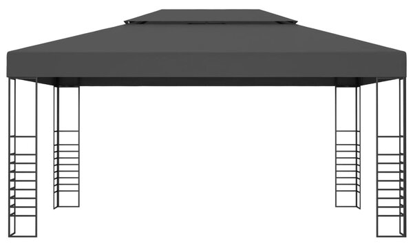 Sjenica s LED svjetlosnim trakama 3 x 4 m antracit - Antracitno siva / N/A