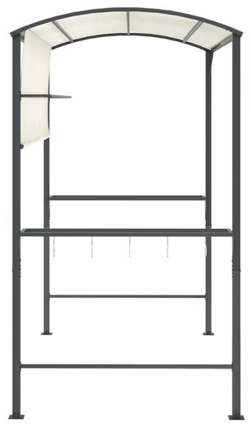 Sjenica s krovom 220 x 110 x 200 cm krem - Krema / N/A