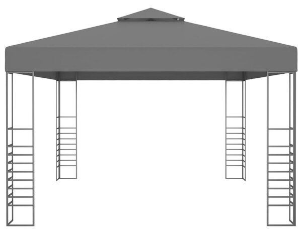 Sjenica s LED svjetlosnim trakama 3 x 4 m antracit - Antracitno siva / N/A