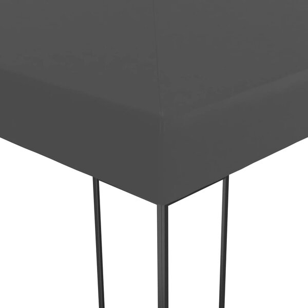 Sjenica s LED svjetlosnim trakama 3 x 4 m antracit - Antracitno siva / N/A