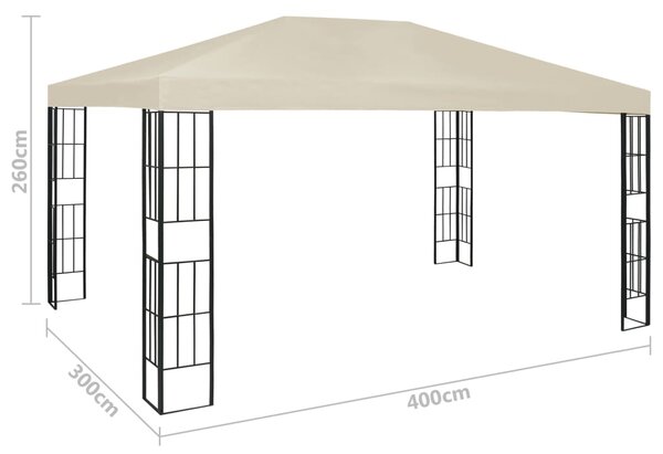 Sjenica 3 x 4 m krem - Krema / 3 x 4 m