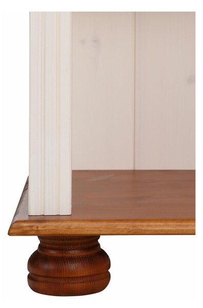 Bijela/u prirodnoj boji biblioteka od masivnog bora 70x181 cm Ella – Støraa
