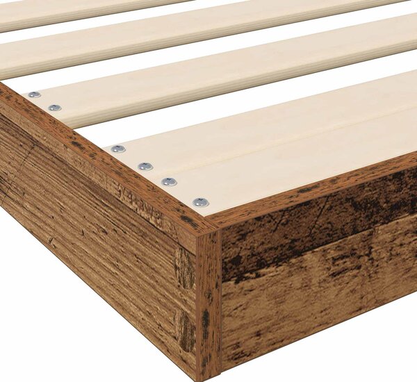 Krevet s daskama Staro drvo 75 x 190 cm Konstruirano drvo - Smeđa / 75 x 190 cm