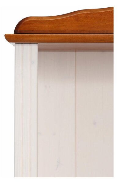 Bijela/u prirodnoj boji biblioteka od masivnog bora 70x181 cm Ella – Støraa