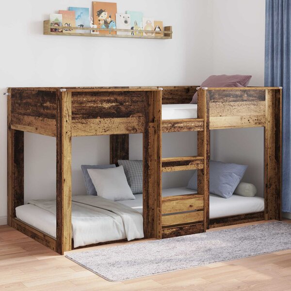 Krevet s daskama Staro drvo 75 x 190 cm Konstruirano drvo - Smeđa / 75 x 190 cm
