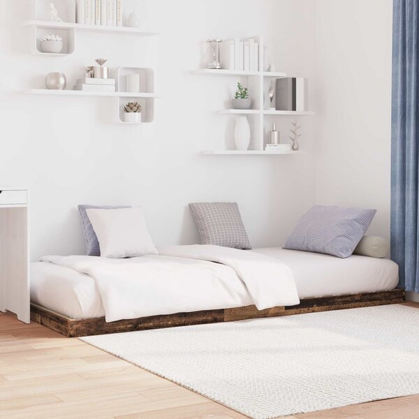 Krevet s daskama Staro drvo 75 x 190 cm Konstruirano drvo - Smeđa / 75 x 190 cm
