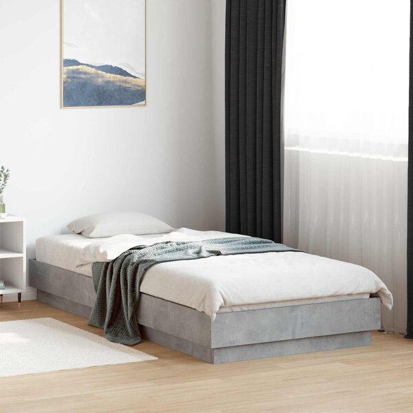 Okvir kreveta za pod Betonska siva 80 x 200 cm - Siva / 80 x 200 cm