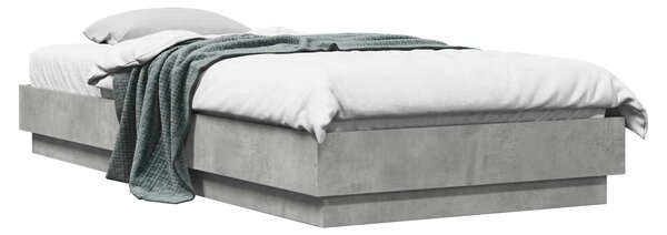 Okvir kreveta za pod Betonska siva 80 x 200 cm - Siva / 80 x 200 cm