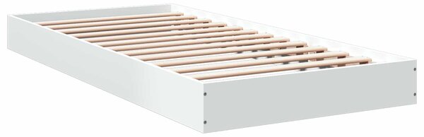 Okvir kreveta za pod Bijela 80 x 200 cm Konstruirano drvo - Bijela / 80 x 200 cm