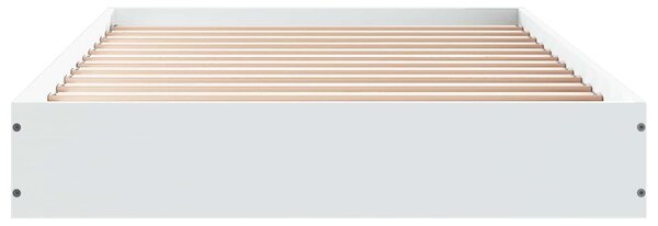 Okvir kreveta za pod Bijela 80 x 200 cm Konstruirano drvo - Bijela / 80 x 200 cm