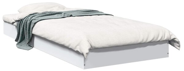 Okvir kreveta za pod Bijela 80 x 200 cm Konstruirano drvo - Bijela / 80 x 200 cm