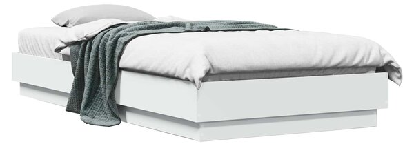 Okvir kreveta za pod Bijela 80 x 200 cm Konstruirano drvo - Bijela / 80 x 200 cm
