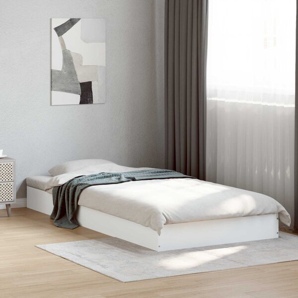 Okvir kreveta za pod Bijela 80 x 200 cm Konstruirano drvo - Bijela / 80 x 200 cm