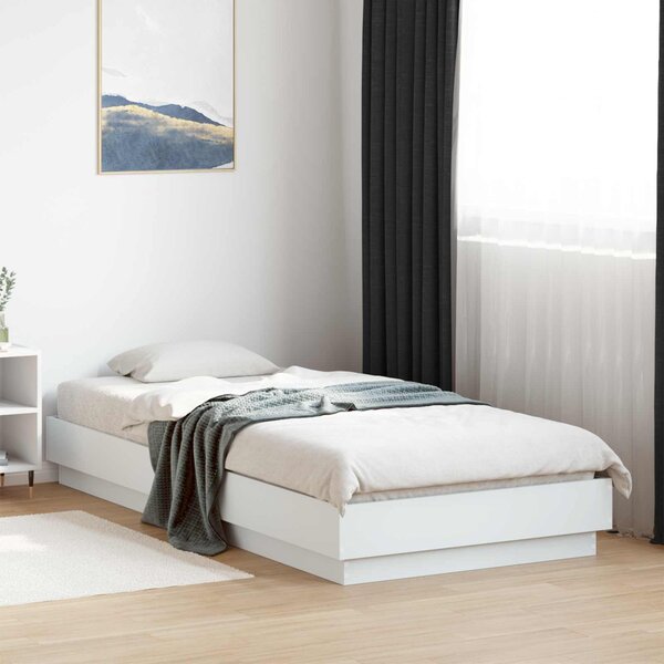 Okvir kreveta za pod Bijela 80 x 200 cm Konstruirano drvo - Bijela / 80 x 200 cm