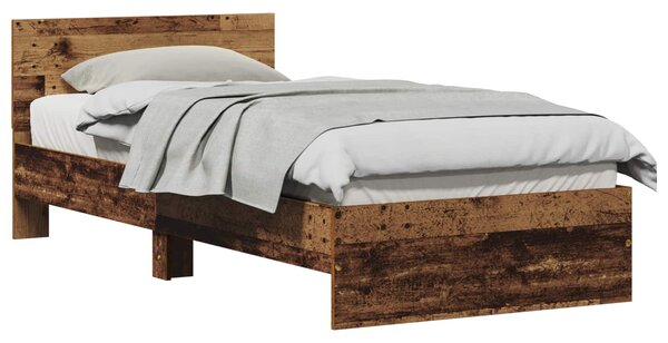 Okvir kreveta s uzglavljem Staro drvo 80 x 200 cm - Smeđa / 80 x 200 cm