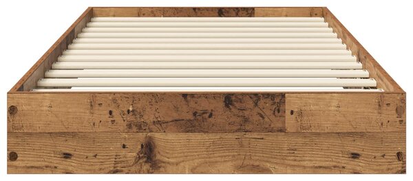 Okvir kreveta za pod Staro drvo 80 x 200 cm Konstruirano drvo - Smeđa / 80 x 200 cm