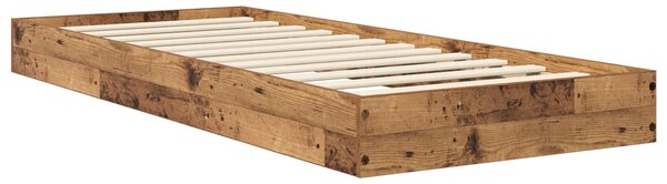 Okvir kreveta za pod Staro drvo 80 x 200 cm Konstruirano drvo - Smeđa / 80 x 200 cm