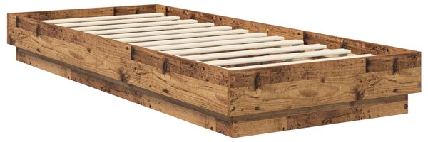 Okvir kreveta za pod Staro drvo 80 x 200 cm Konstruirano drvo - Smeđa / 80 x 200 cm