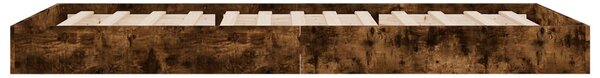 Okvir kreveta za pod Dimljeni hrast 80 x 200 cm - Smeđa / 80 x 200 cm