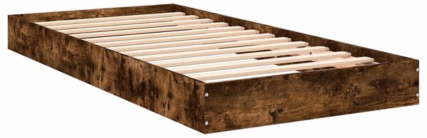 Okvir kreveta za pod Dimljeni hrast 80 x 200 cm - Smeđa / 80 x 200 cm
