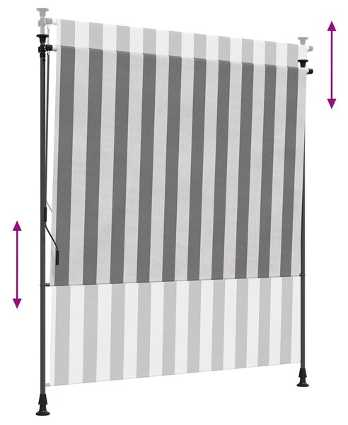 Vanjska Roleta Antracit i bijelo 120 x 270 cm - Antracit / 120 x 270 cm