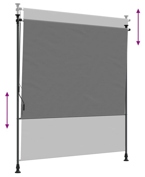 Vanjska Roleta Svjetlosiva 120 x 270 cm - Svjetlosiva / 120 x 270 cm