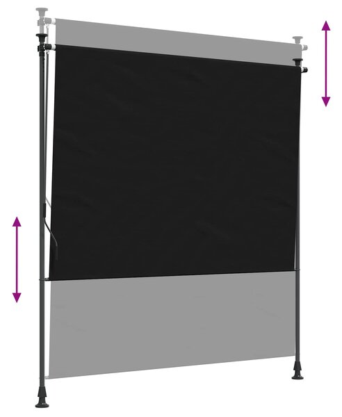 Vanjska Roleta Crna 100 x 270 cm - Crna / 100 x 270 cm
