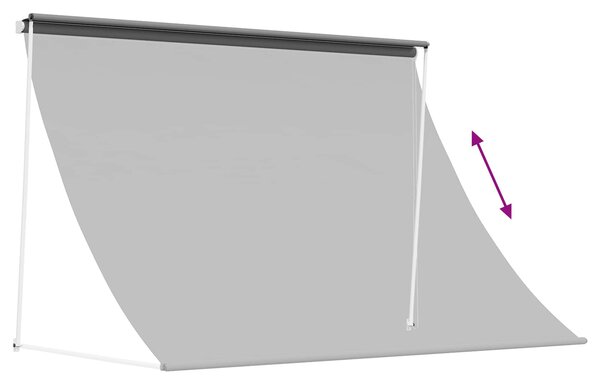 Nadstrešnica Svjetlosiva 150 x 150 cm - Svjetlosiva / 150 x 150 cm