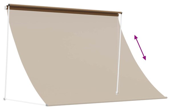 Nadstrešnica Bež 100 x 150 cm 180 g / m² poliester s PU premazom - Bež / 100 x 150 cm