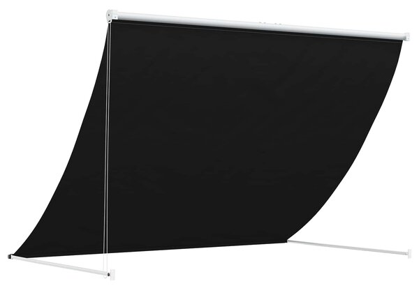 Nadstrešnica Crna 100 x 150 cm 180 g / m² poliester s PU premazom - Crna / 100 x 150 cm