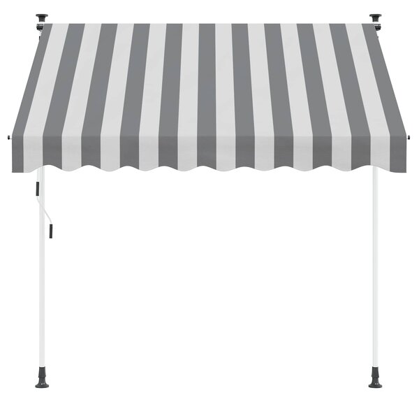 Ručno sklopiva tenda Antracit i bijelo 100 cm - Antracit / 100 cm