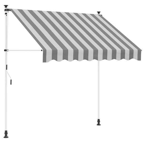 Ručno sklopiva tenda Antracit i bijelo 100 cm - Antracit / 100 cm