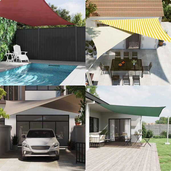 Jedro za sunce Žuta i bijela 2 x 2 m 100% poliester Oxford - Žuta / 2 x 2 m