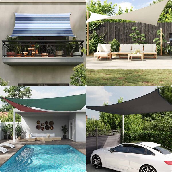 Jedro za sunce Plava i bijela 2 x 2 m 100% poliester Oxford - Plava / 2 x 2 m
