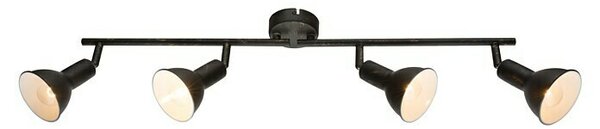 Globo Stropna spot svjetiljka (40 W, D x Š x V: 69 x 15 x 19,5 cm, Crne boje, E14)