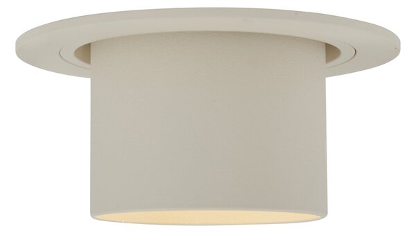 Moderno ugradno reflektorsko svjetlo bež GU10 50 mm okruglo nagibno - Installa