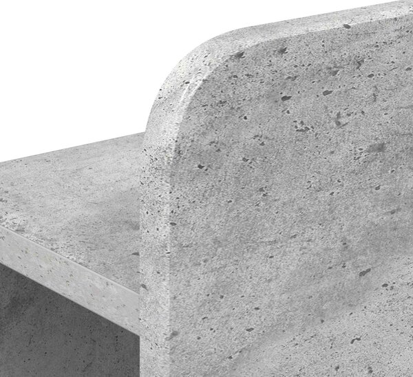 Okvir kreveta s pohranom s ladicama Betonska siva 90 x 190 cm - Siva / 90 x 190 cm