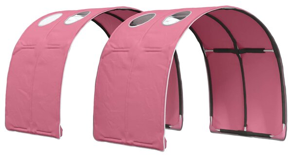 Krevet s tunelom 4 pcs Artisian hrast i ružičasta - Smeđa / 118,6 x 193,2 x 75,1 cm