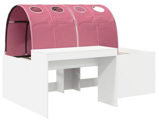 Krevet s tunelom 4 pcs Artisian hrast i ružičasta - Smeđa / 118,6 x 193,2 x 75,1 cm